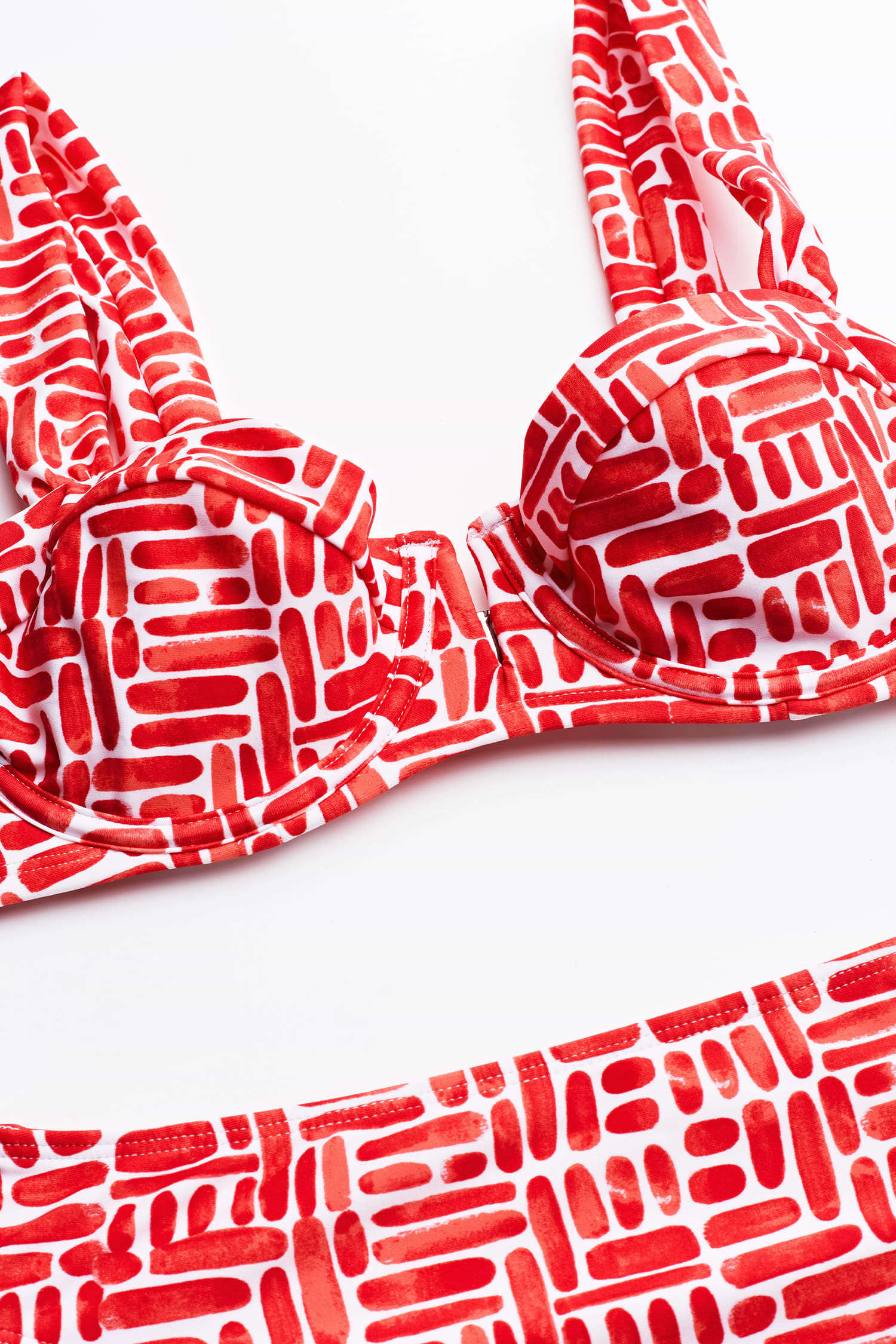 送関込【CUPSHE】 x JJD アブストラクト ビキニセット x JJD When in Rome Abstract Bikini Set