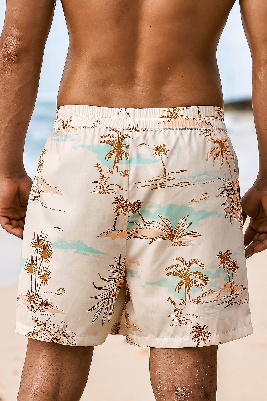 Island Palms Tropical Board Shorts