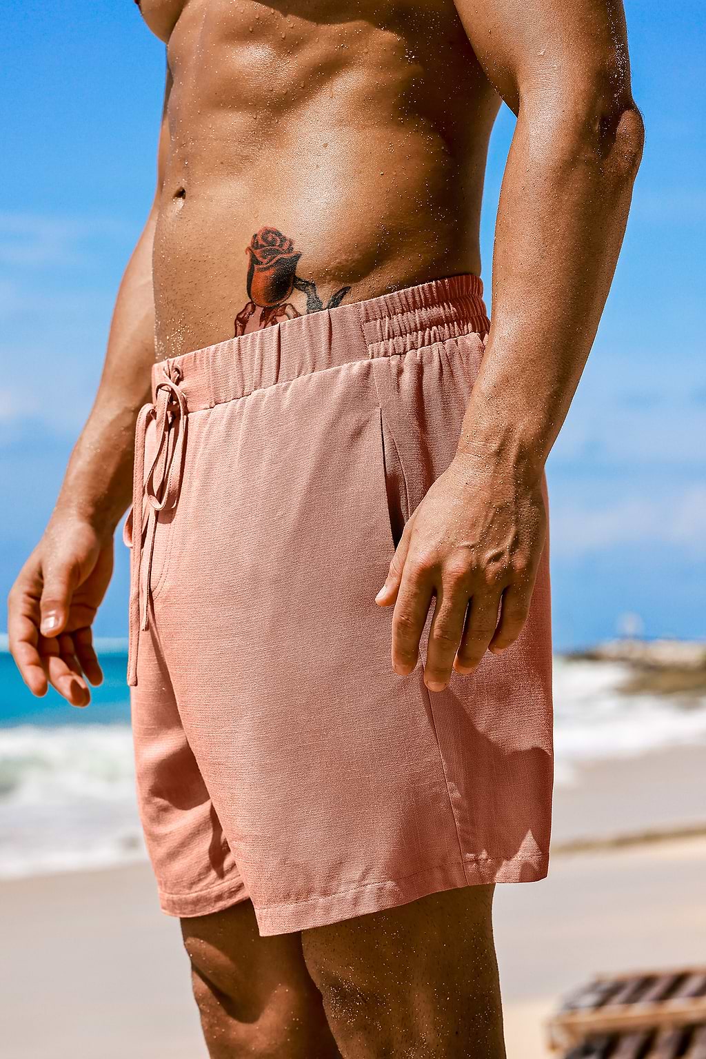 Pantaloncini da surf marroni Driftwood Sands