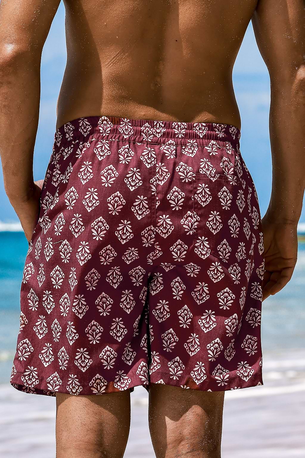 Plum Surge Ornate Board Shorts