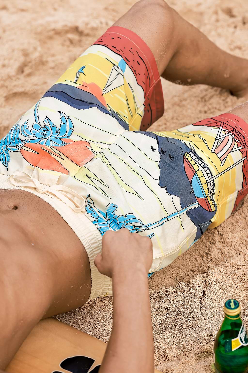 Seaside Paradise Tropical Board Shorts