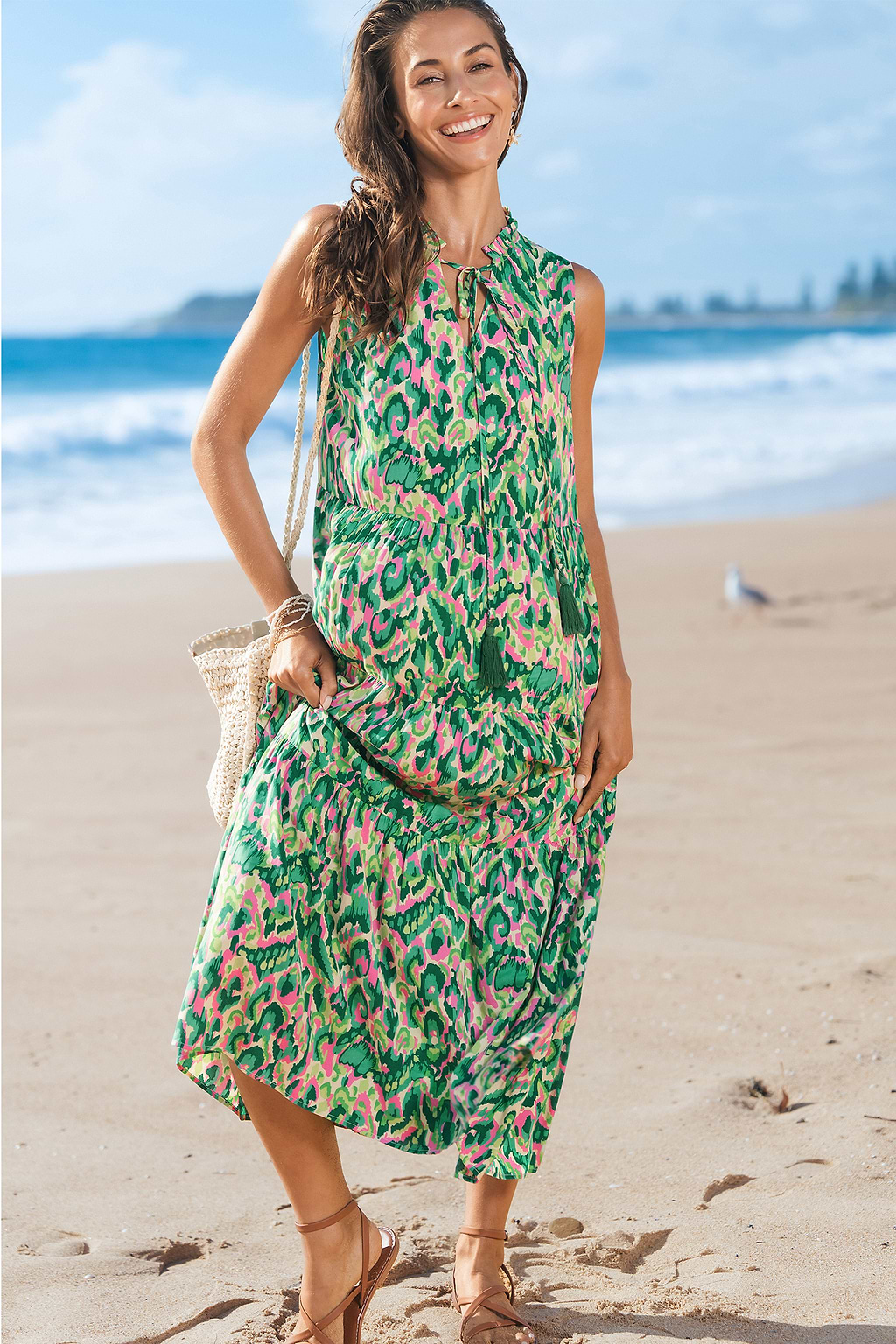 Tropical Vibes Midi Dress