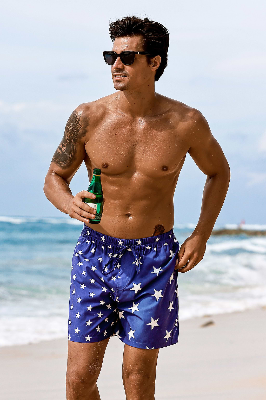 Night Sky Star Board Shorts
