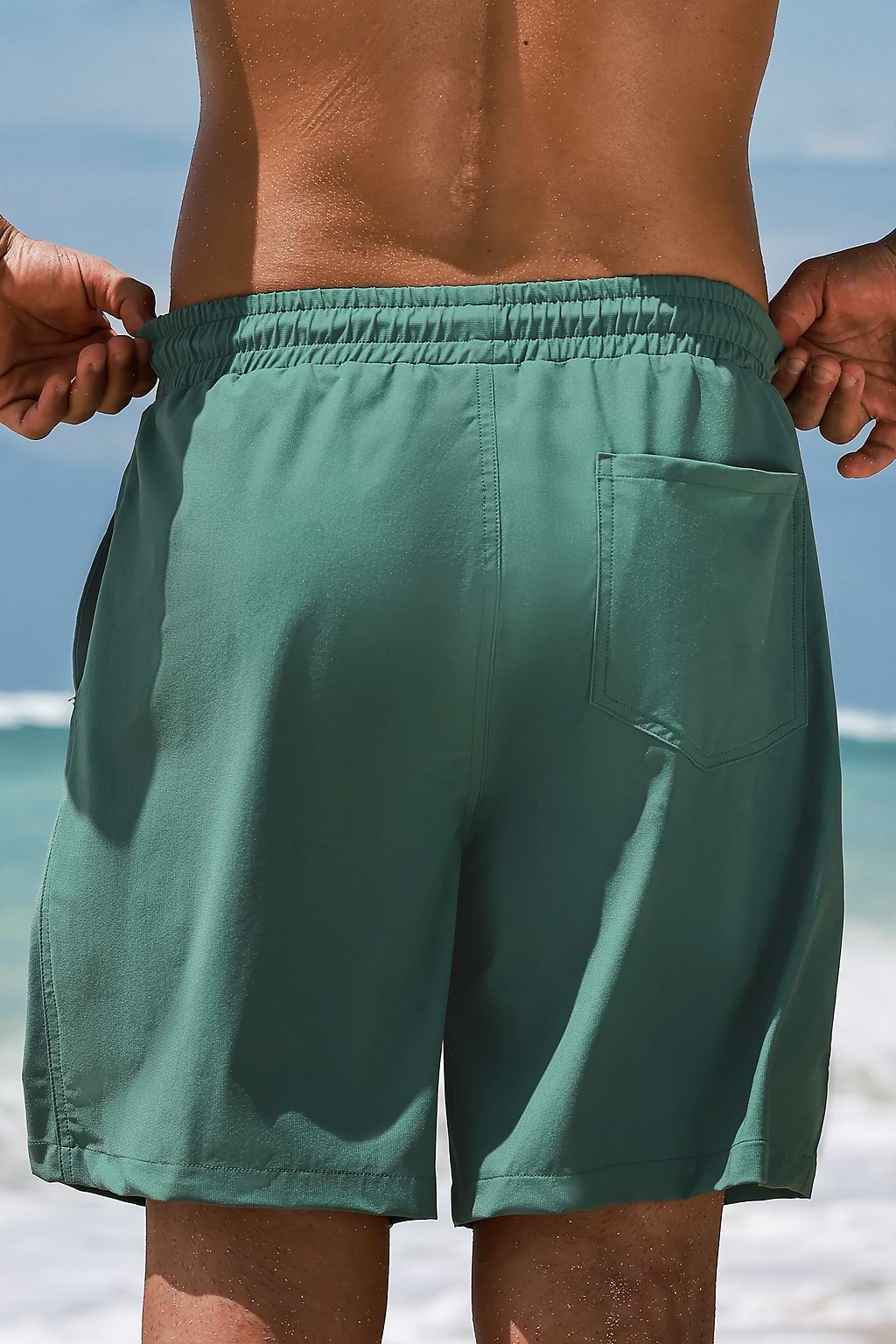 Ivy Trail Green Board Shorts