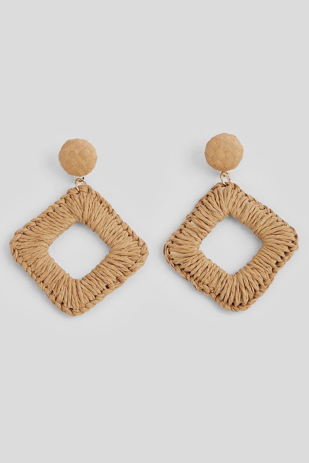 Woven Wonder Straw Earrings