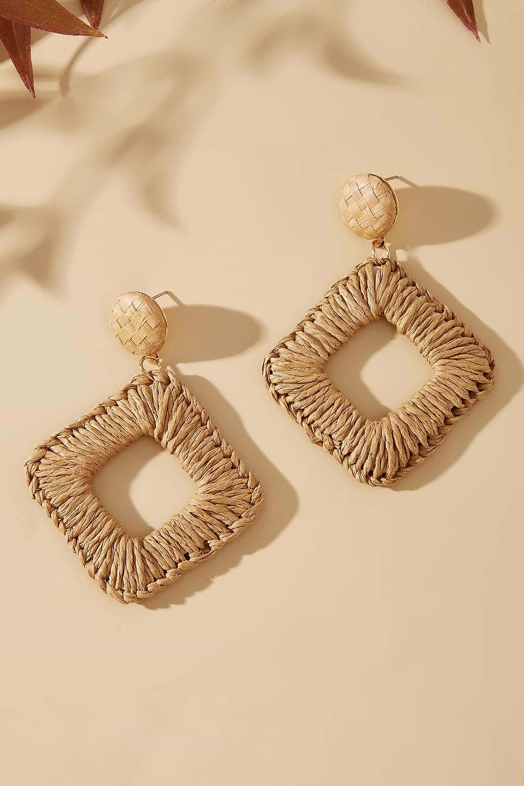 Woven Wonder Straw Earrings