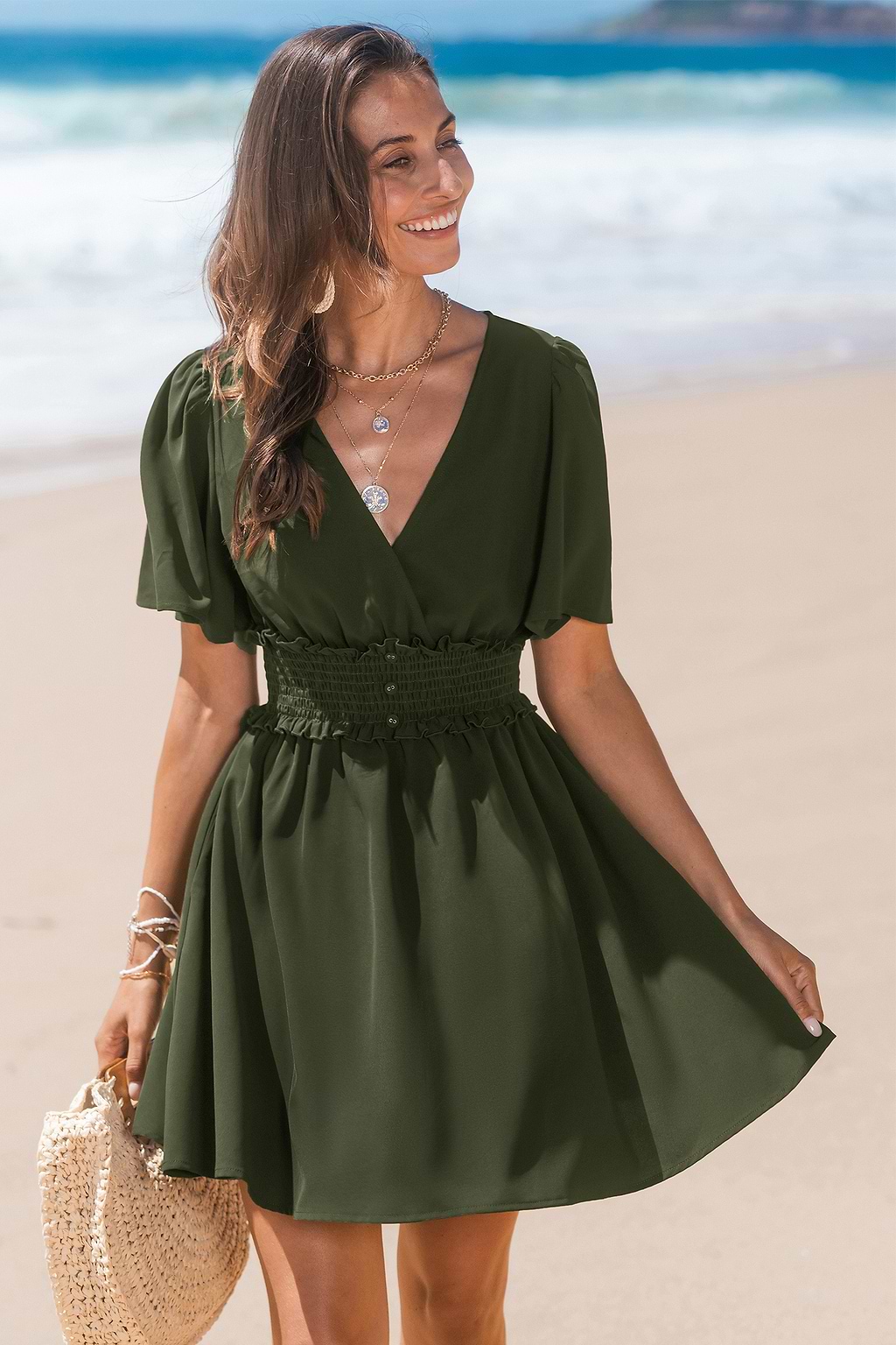 Willow Grove Eucalyptus Mini Dress
