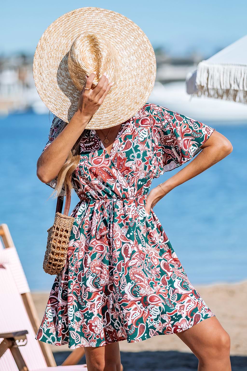 Tropical Zone Floral Mini Dress