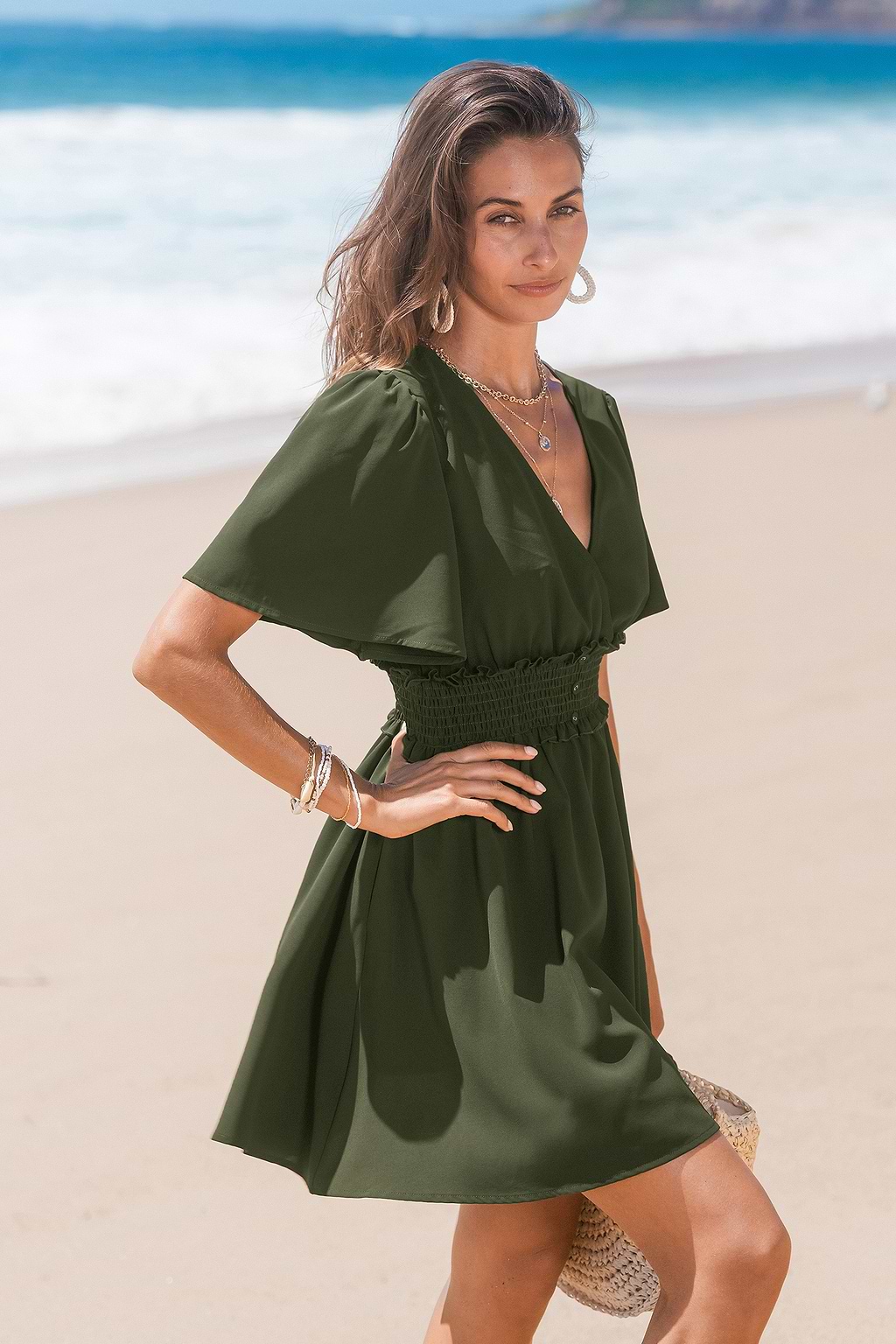 Willow Grove Eucalyptus Mini Dress