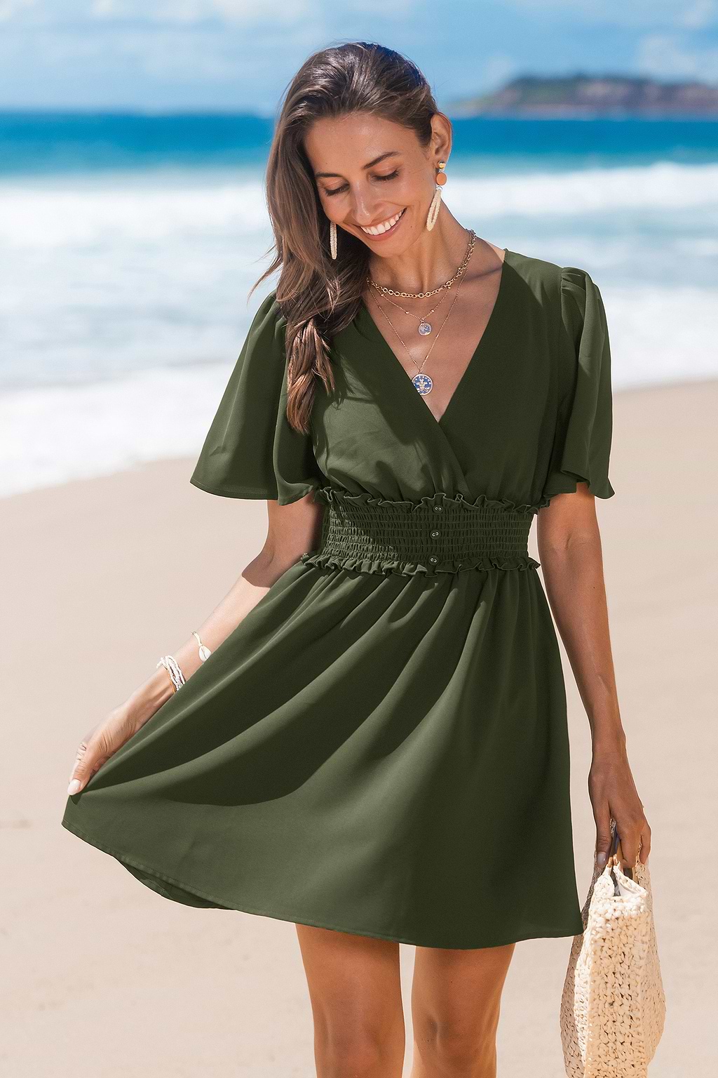 Willow Grove Eucalyptus Mini Dress