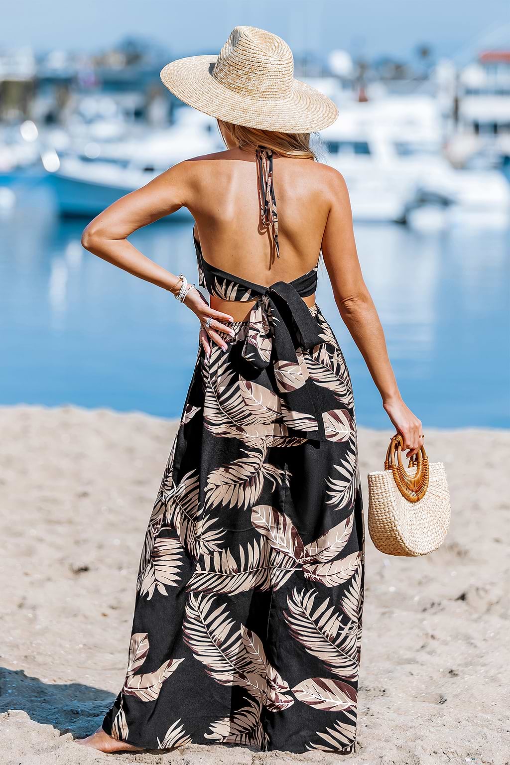 Palm Coast Tropical Maxi Dress