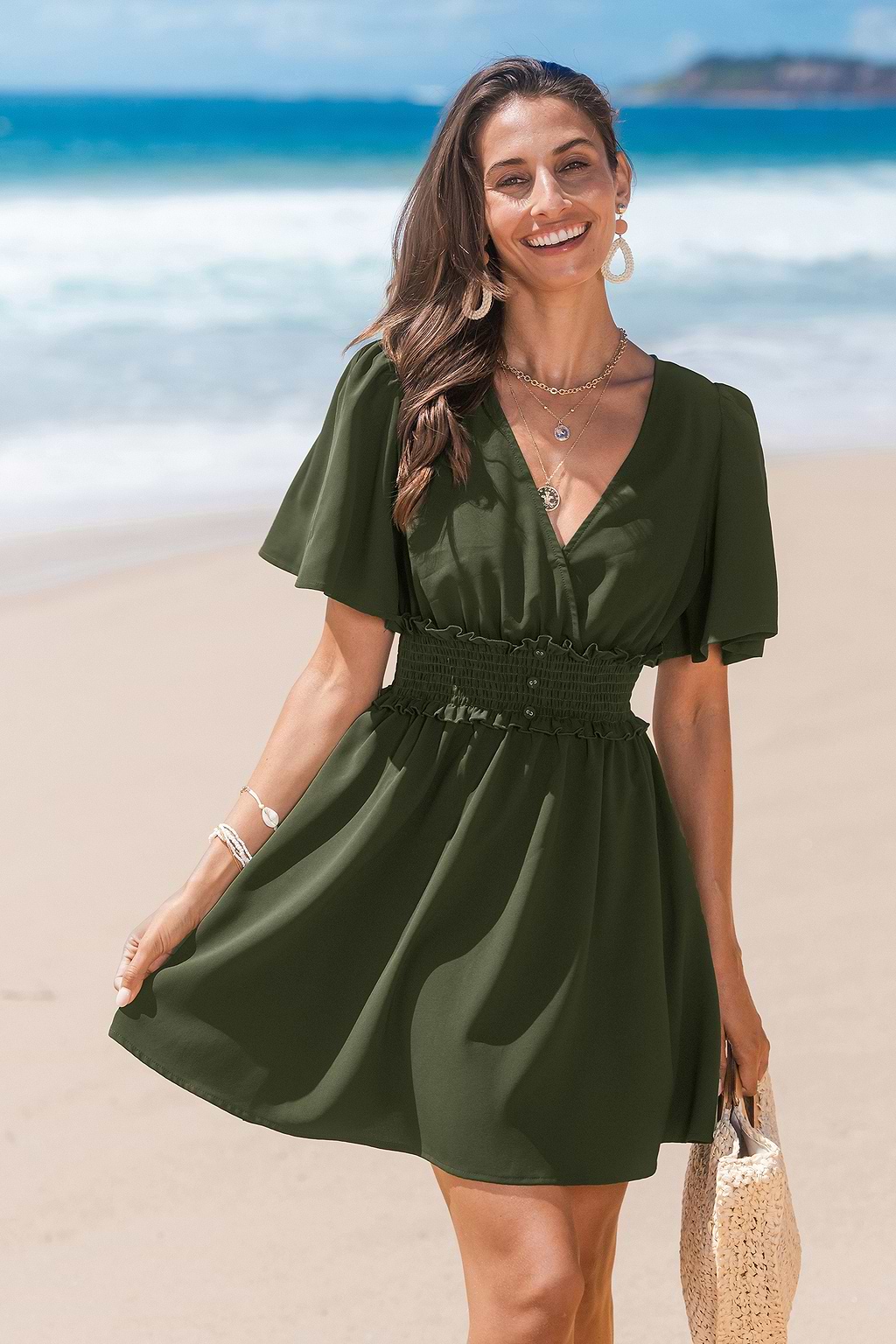 Willow Grove Eucalyptus Mini Dress