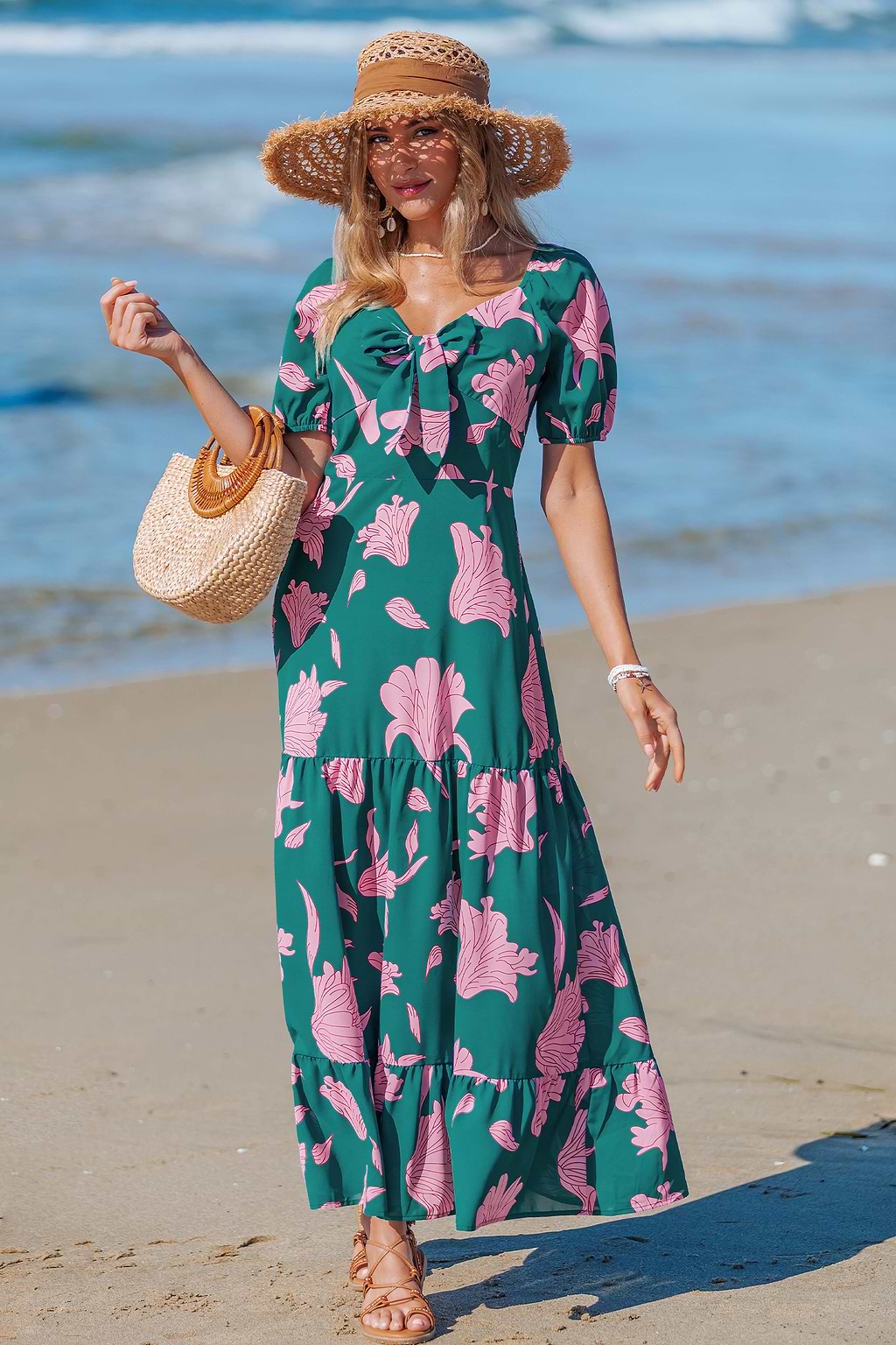 Blooming Petals Floral Maxi Dress