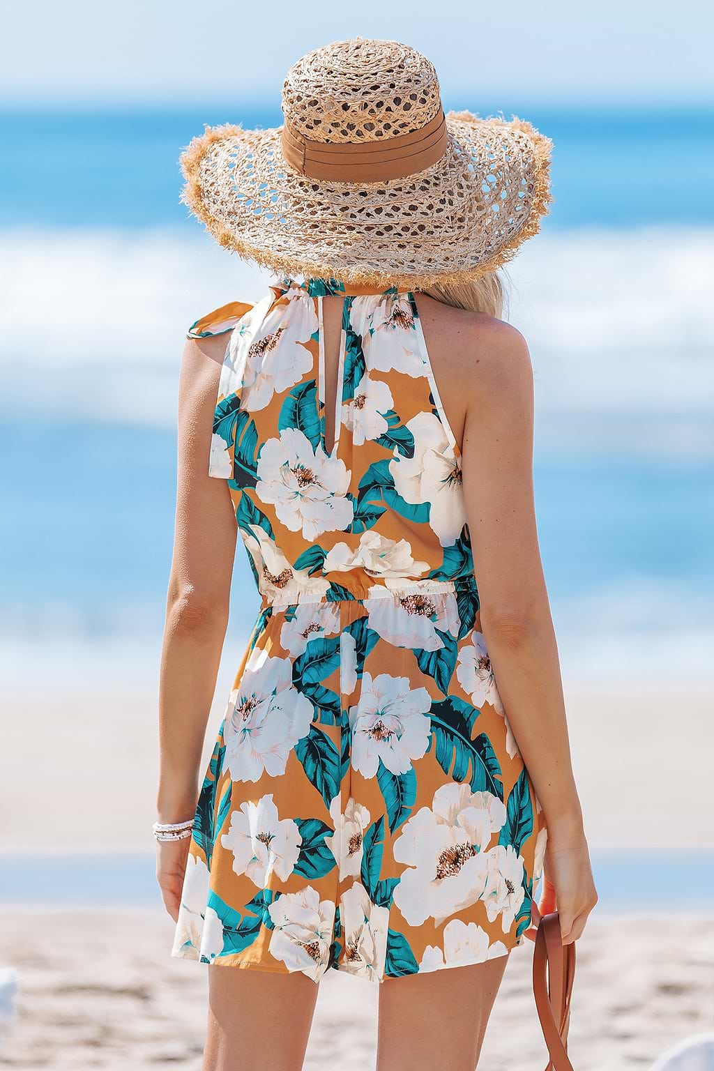 Luxe Allure Floral Romper
