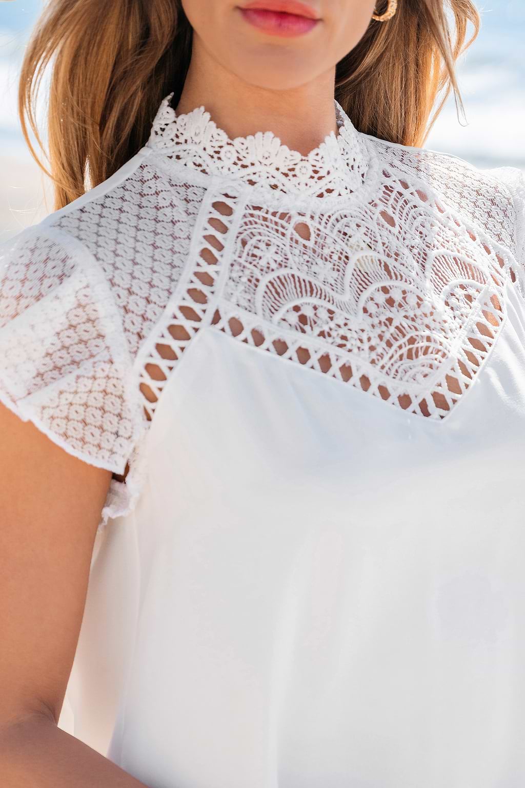 Vestido corto blanco Ethereal Vibes