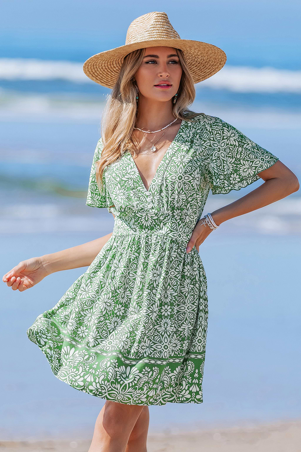 Fresh Garden Floral Mini Dress