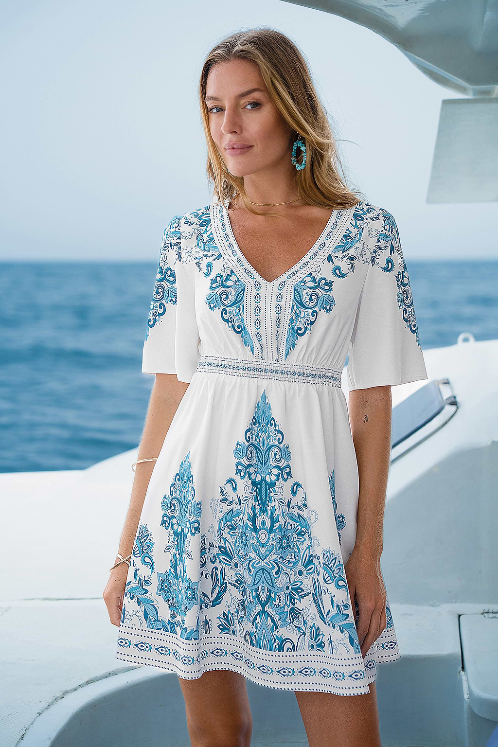 Boho Days Paisley Mini Dress