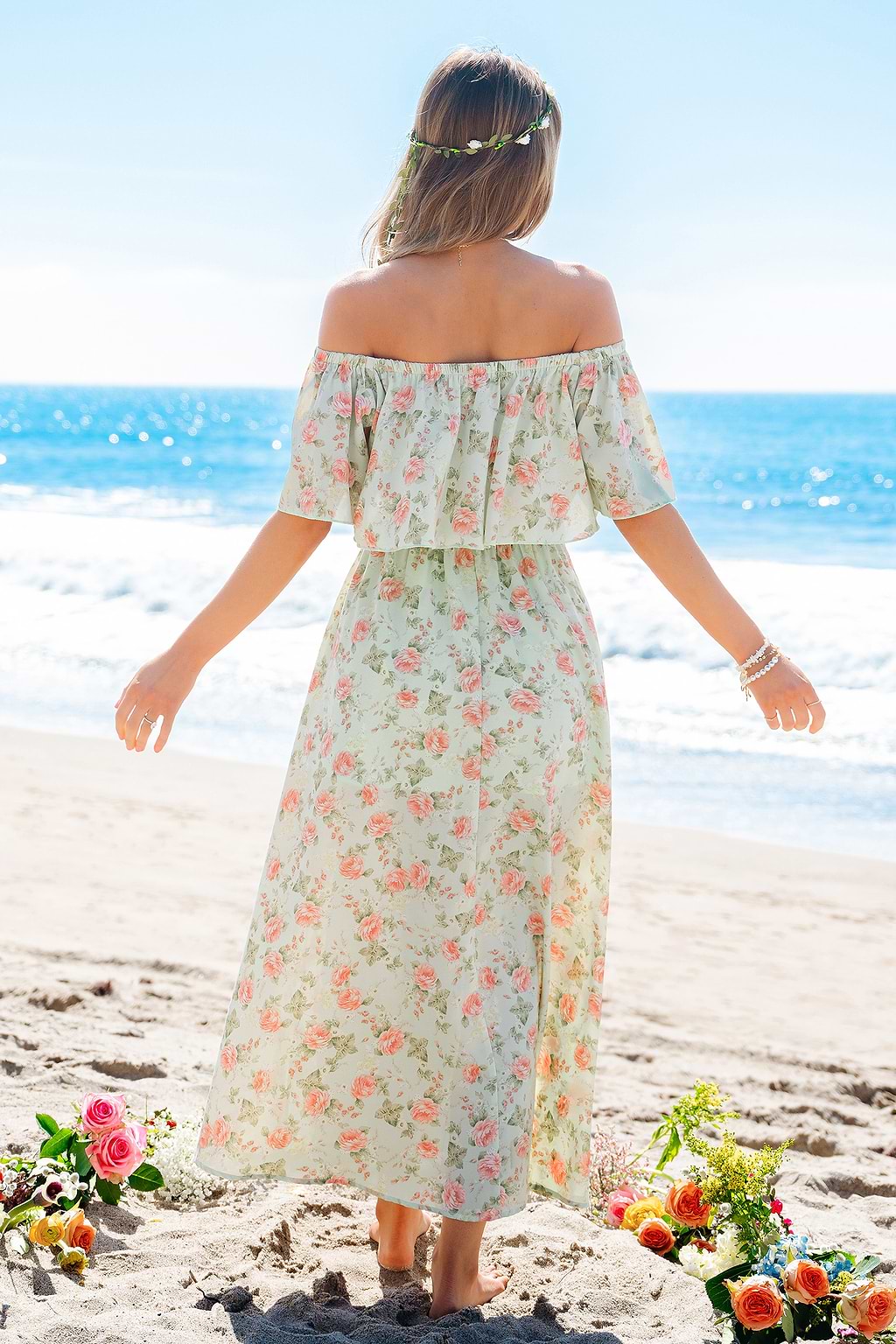Pastel Haze Floral Maxi Dress