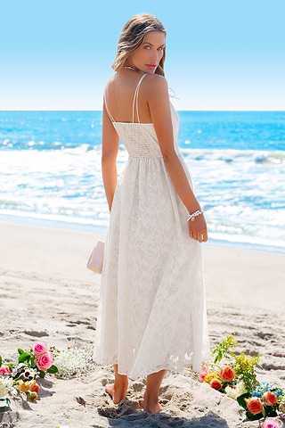 Blanco Maxi Vestidos Verano Vestidos Traje Blanco Playa Vestido