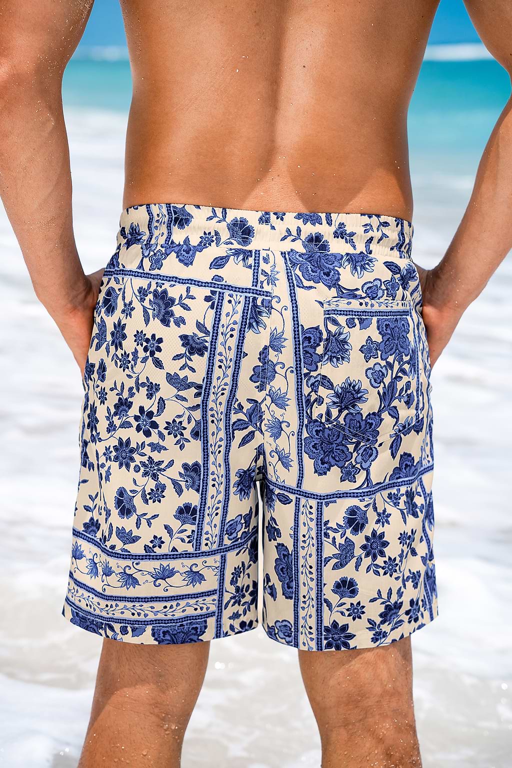 Tuscan Tile Floral Board Shorts