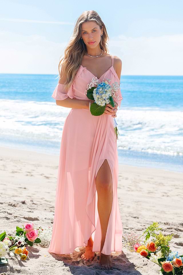 pink dreamy dress Dreamy Romance Pink Maxi Dress
