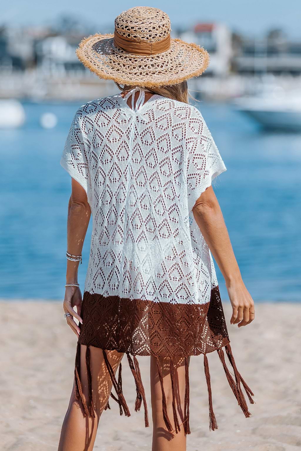 Salt Air Days Two-Toned Kimono Cover-Up