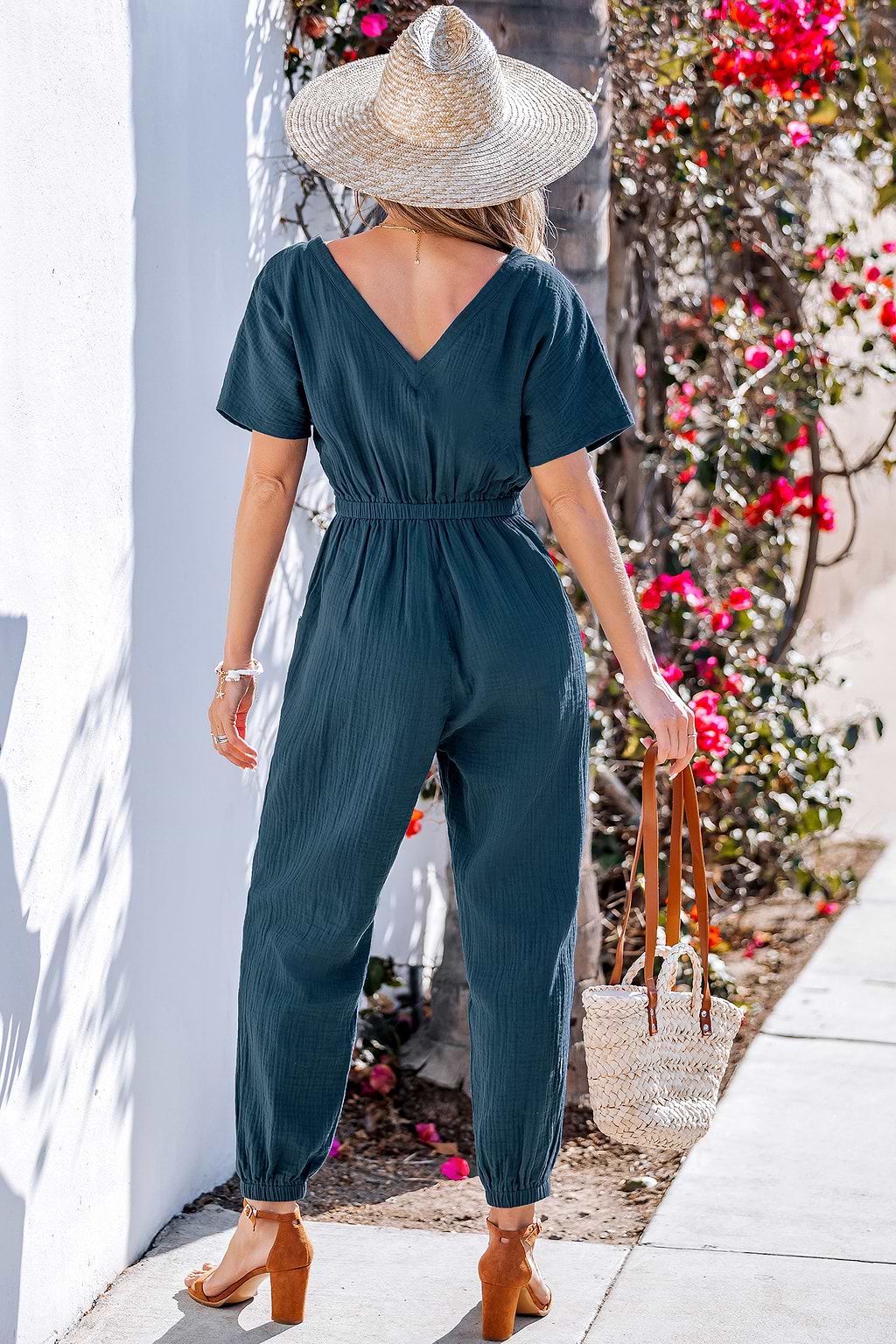 Casual Charm Blue Jumpsuit