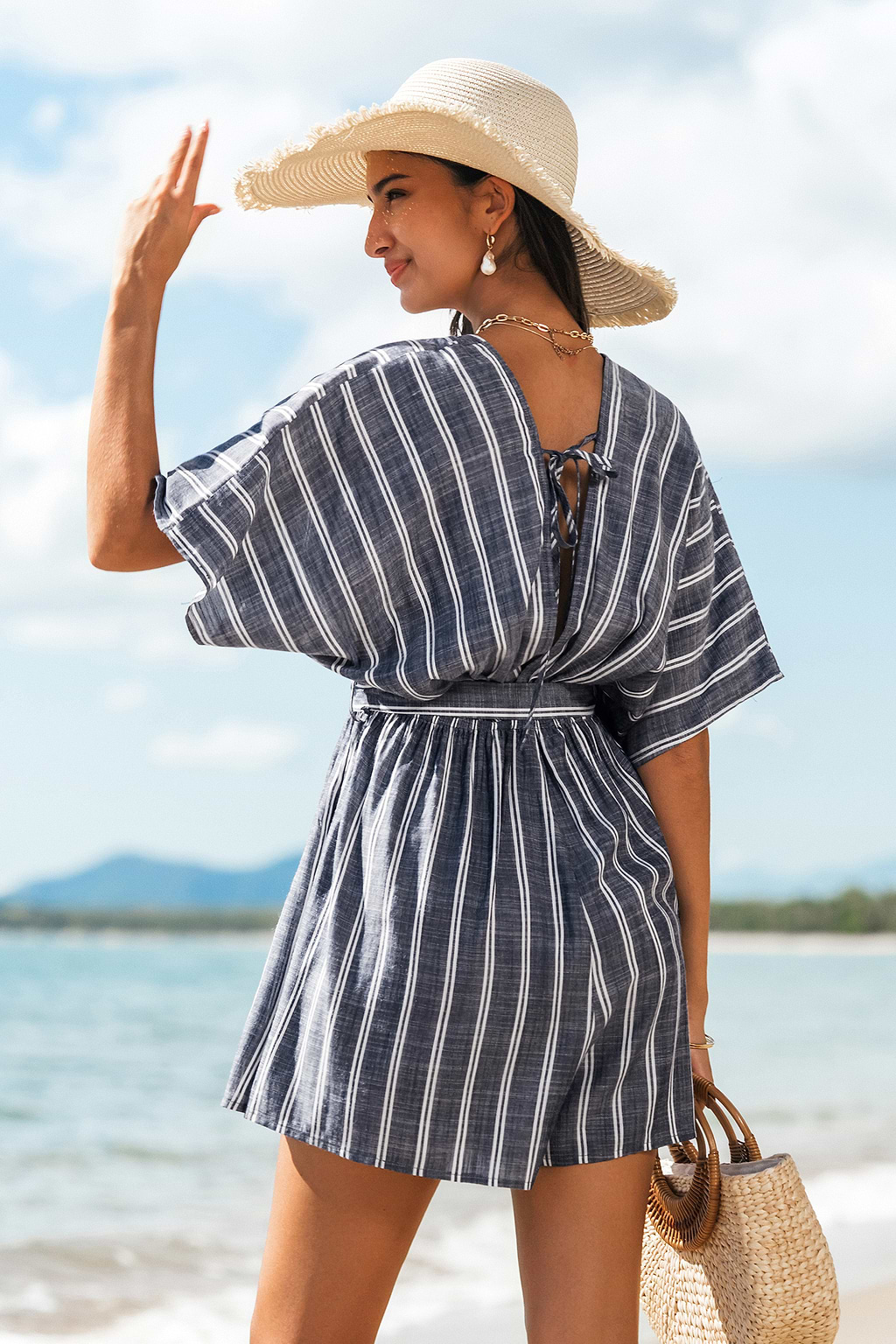 Harbor Chic Striped Romper