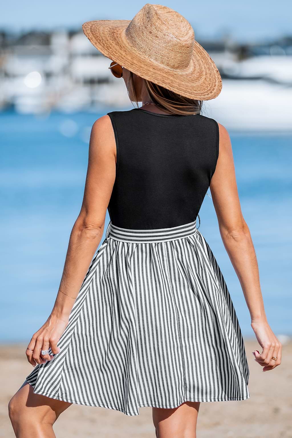 Urban Charm Two-Toned Mini Dress