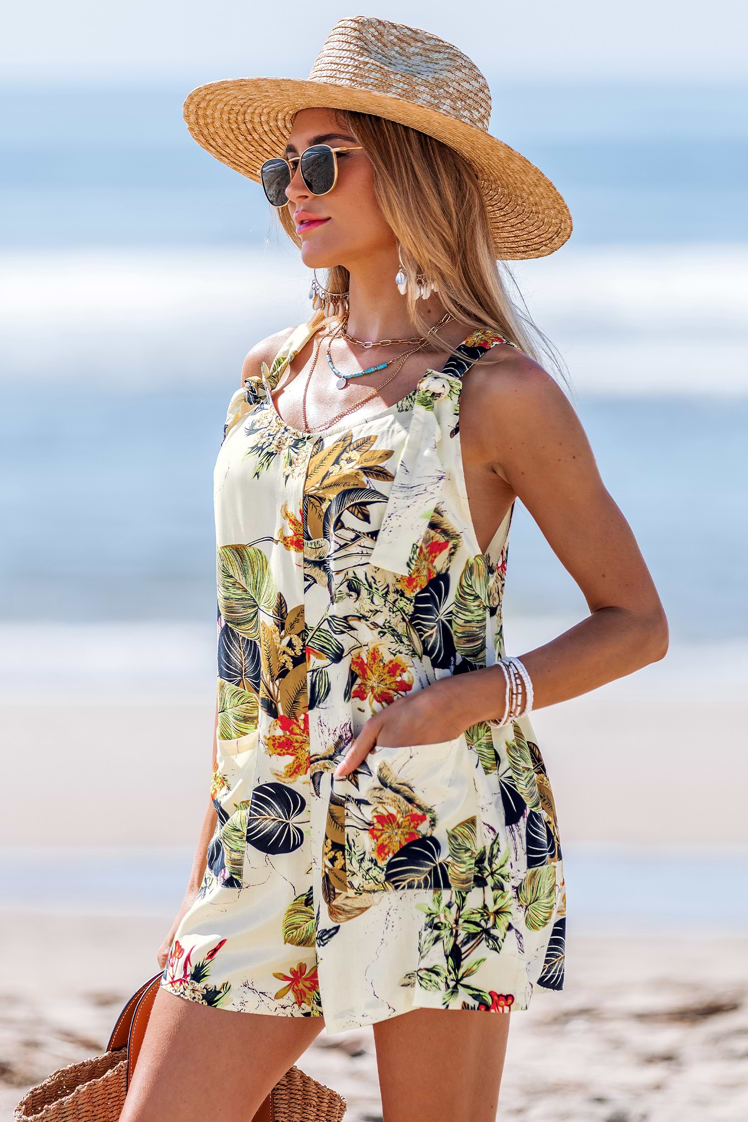ー品販売  Wild Zephyr Tropical Romper スキー