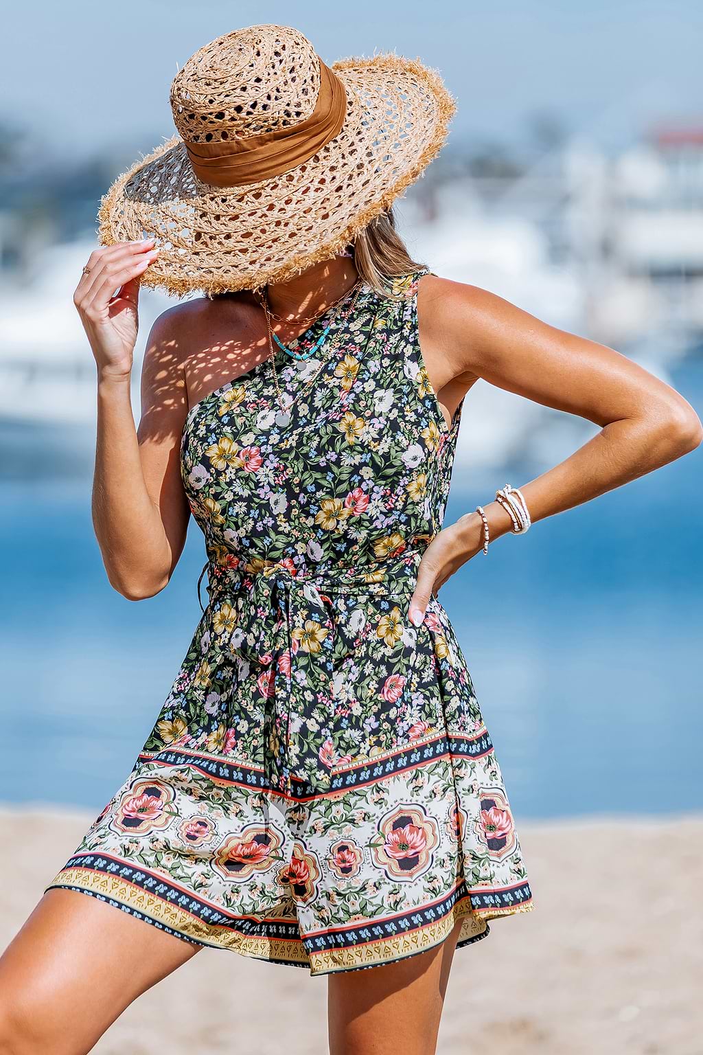 Fluttering Blossom Floral Romper
