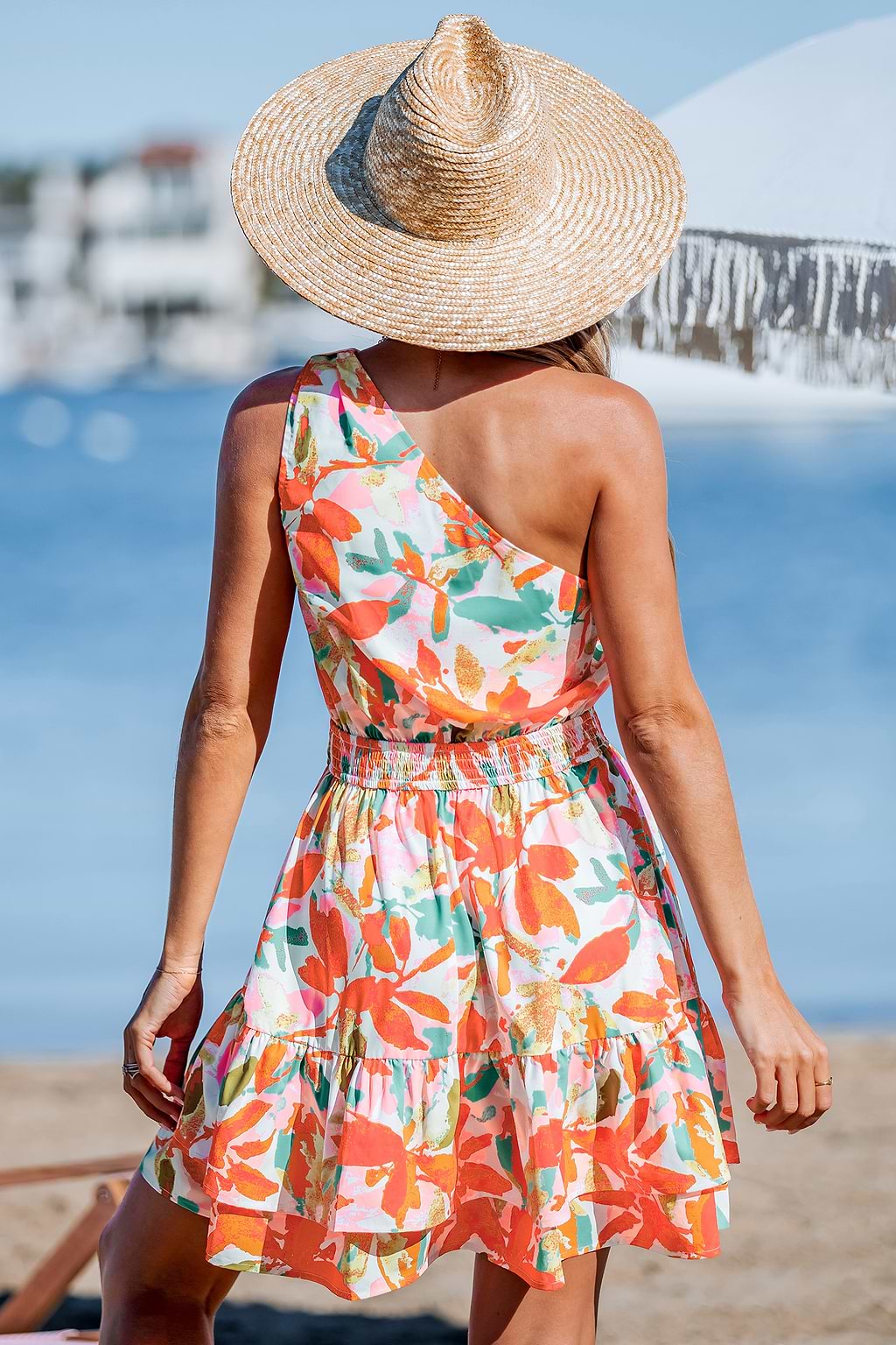 Blushing Garden Floral Mini Dress