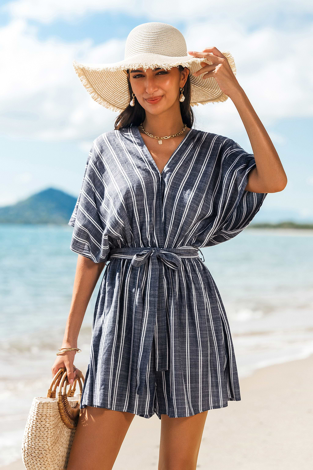 Harbor Chic Striped Romper