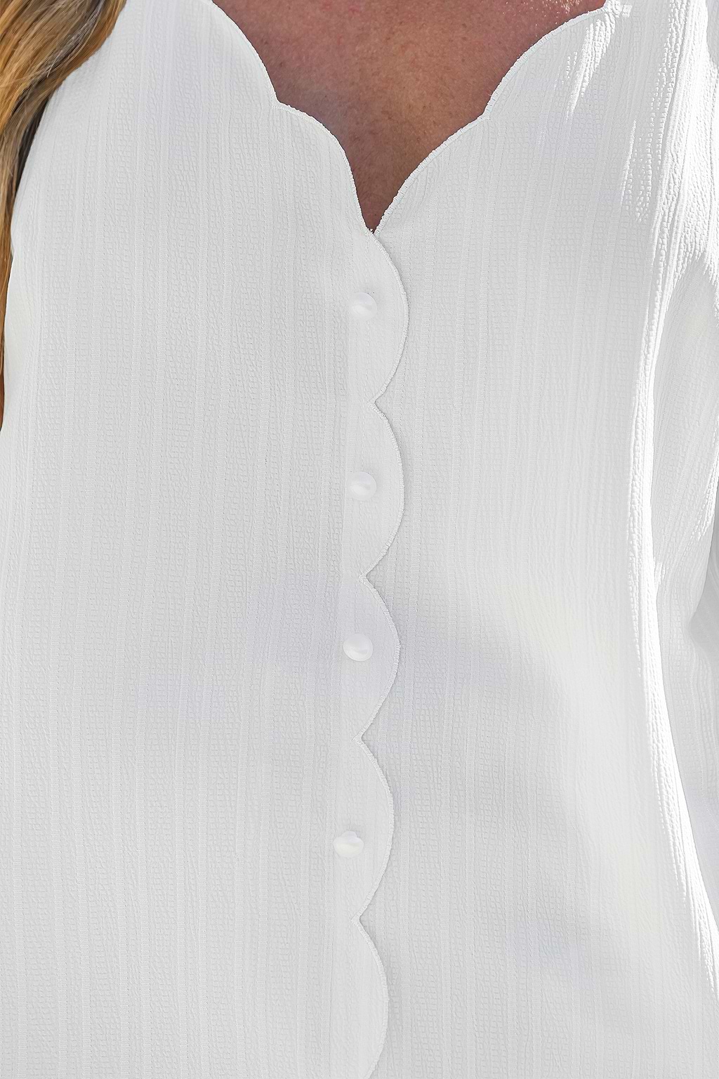 Weißes Ärmelloses Top