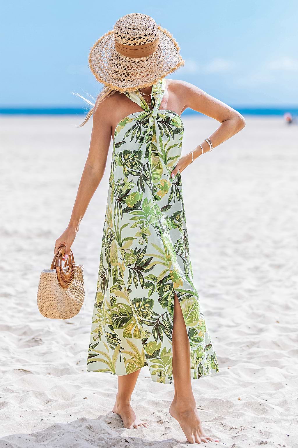 Jungle Vibes Tropical Midi Dress