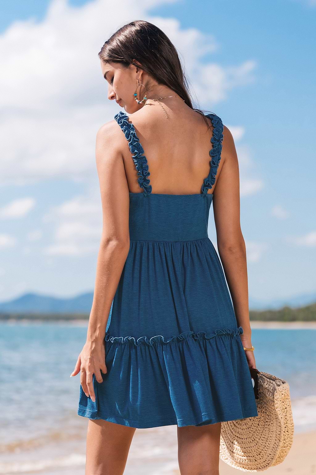 Spring Flirt Blue Mini Dress