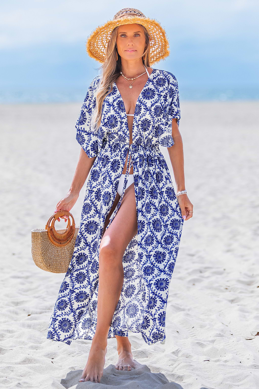 Vacay Vibes Ornate Cover-Up Kimono