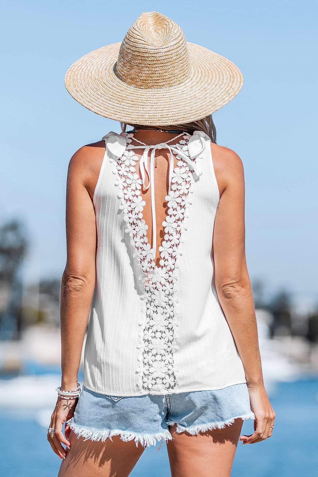 Hidden Gem White Cover-Up Top