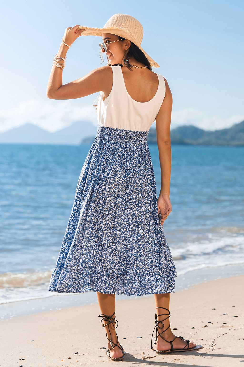 City Brunch Floral Midi Dress