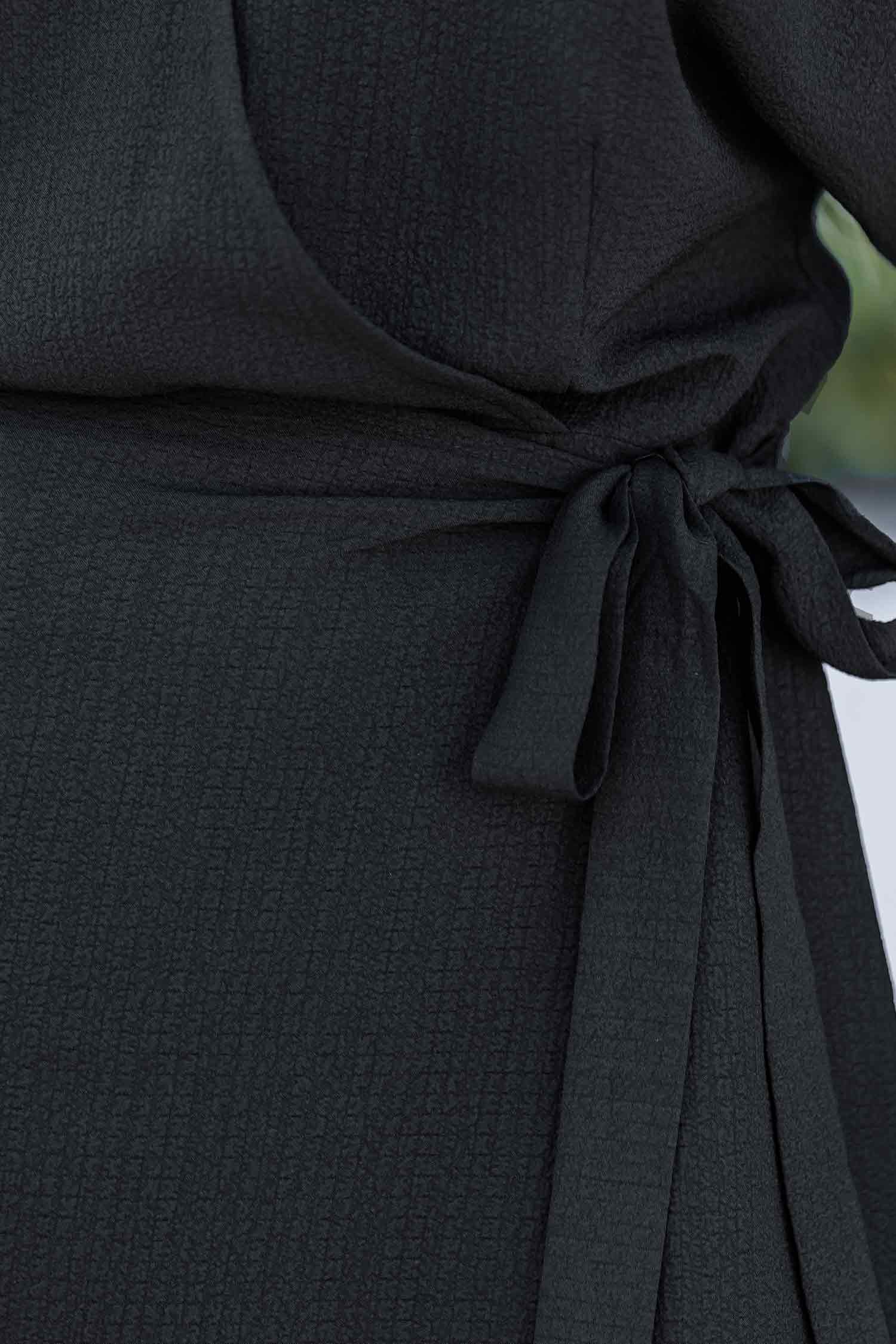 Mykonos Chic Black Mini Dress