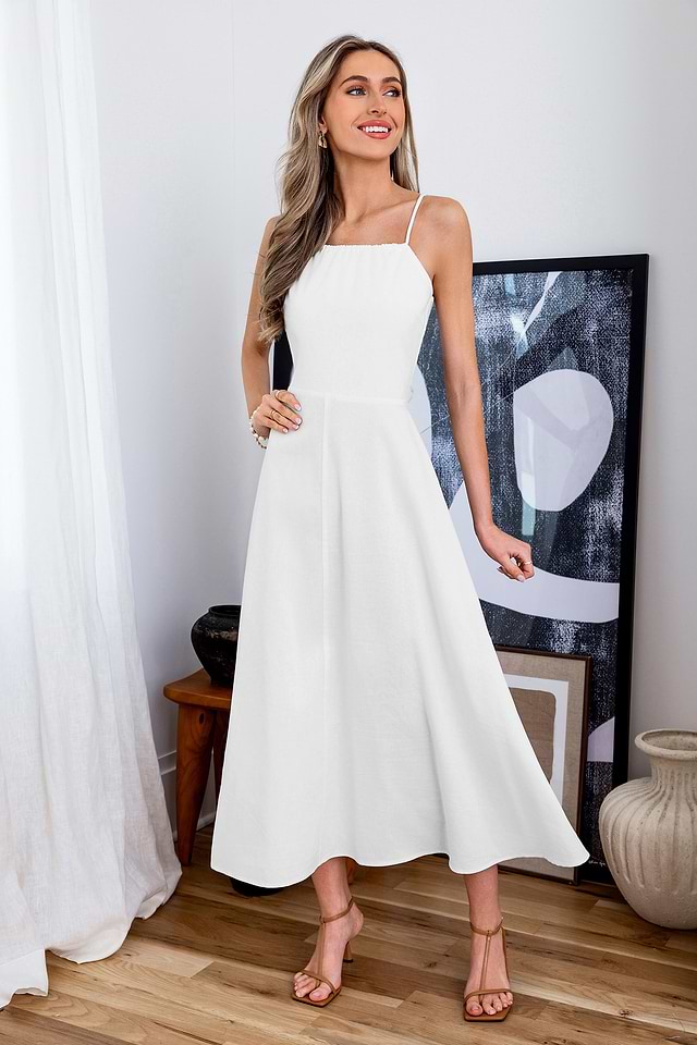 knee length dresses for ladies Boardwalk Bliss Maxi Dress M / Navy