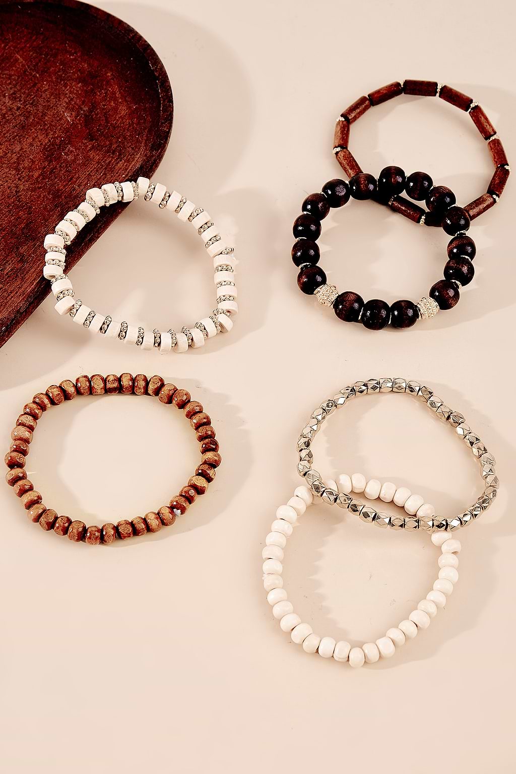 All Natural Beaded Bracelet Set