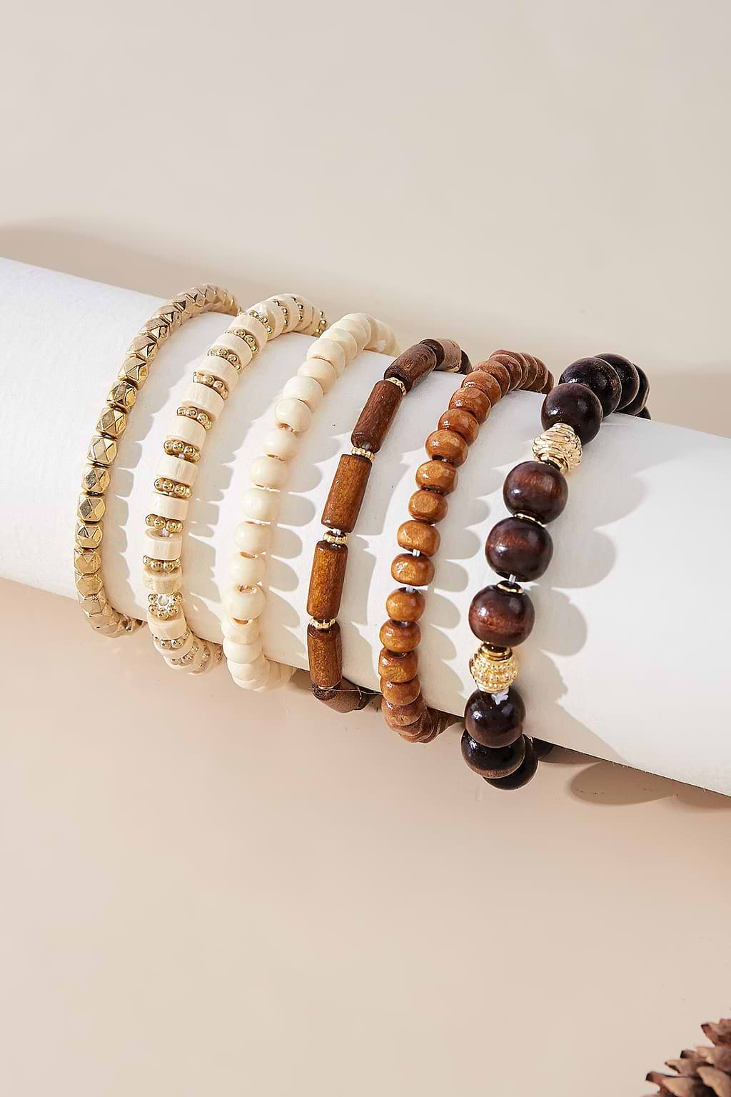 All Natural Beaded Bracelet Set