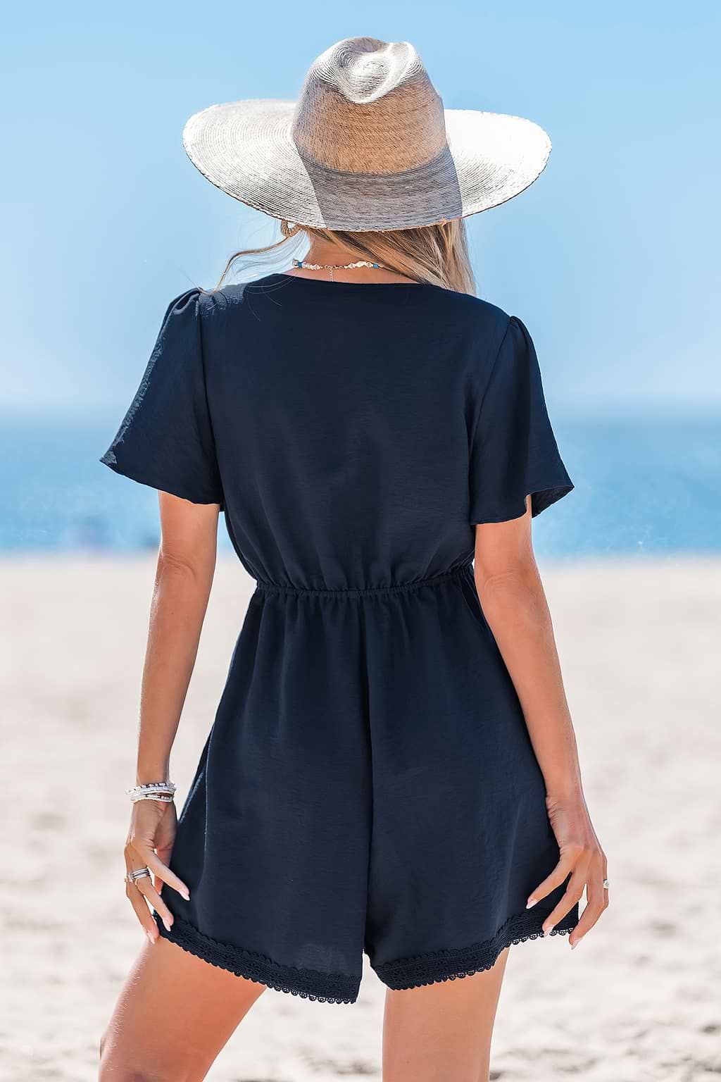 Easy Movement Blue Romper