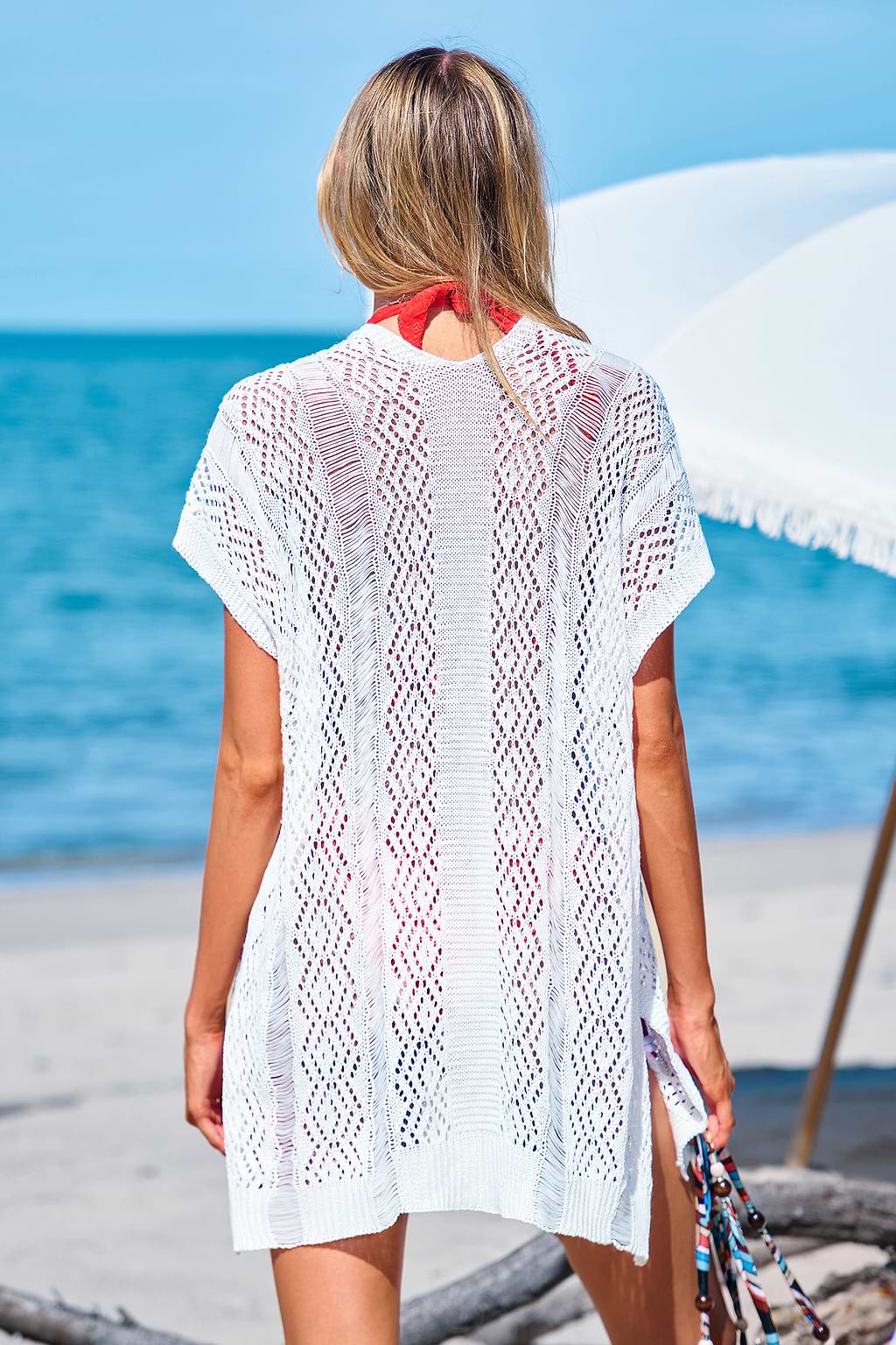 With Love White Cover-Up Kimono