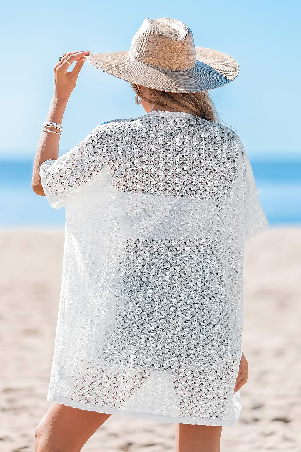 Perfect Balance White Cover-Up Kimono