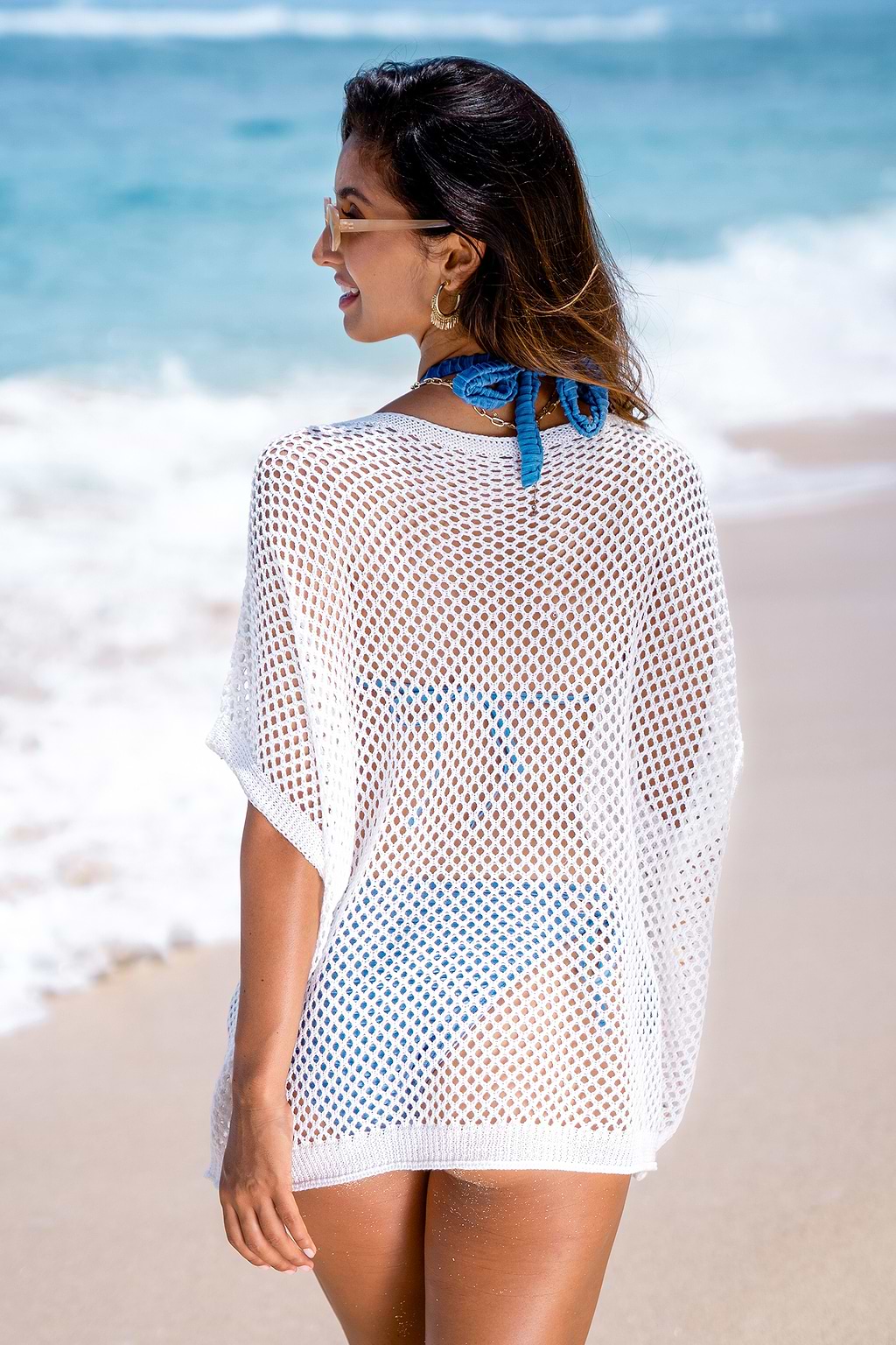 Light Flow White Cover-Up Top