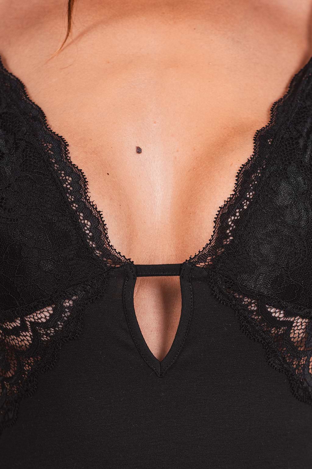 Silken Moon Black Sleep Dress