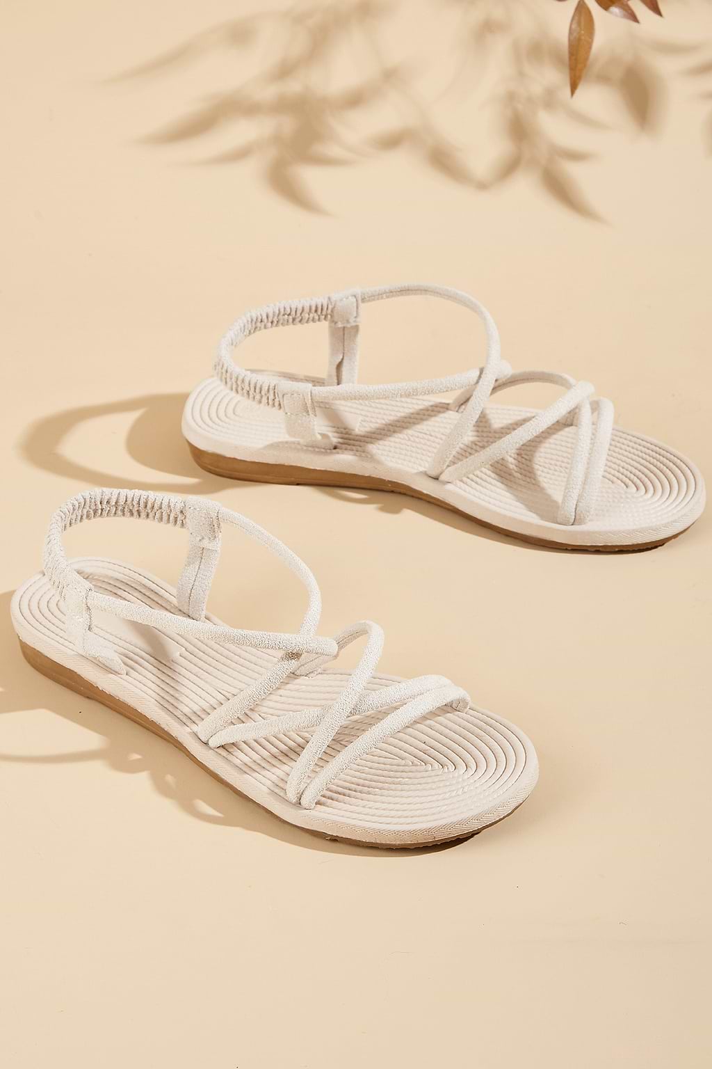 Island Lace Beige Sandals