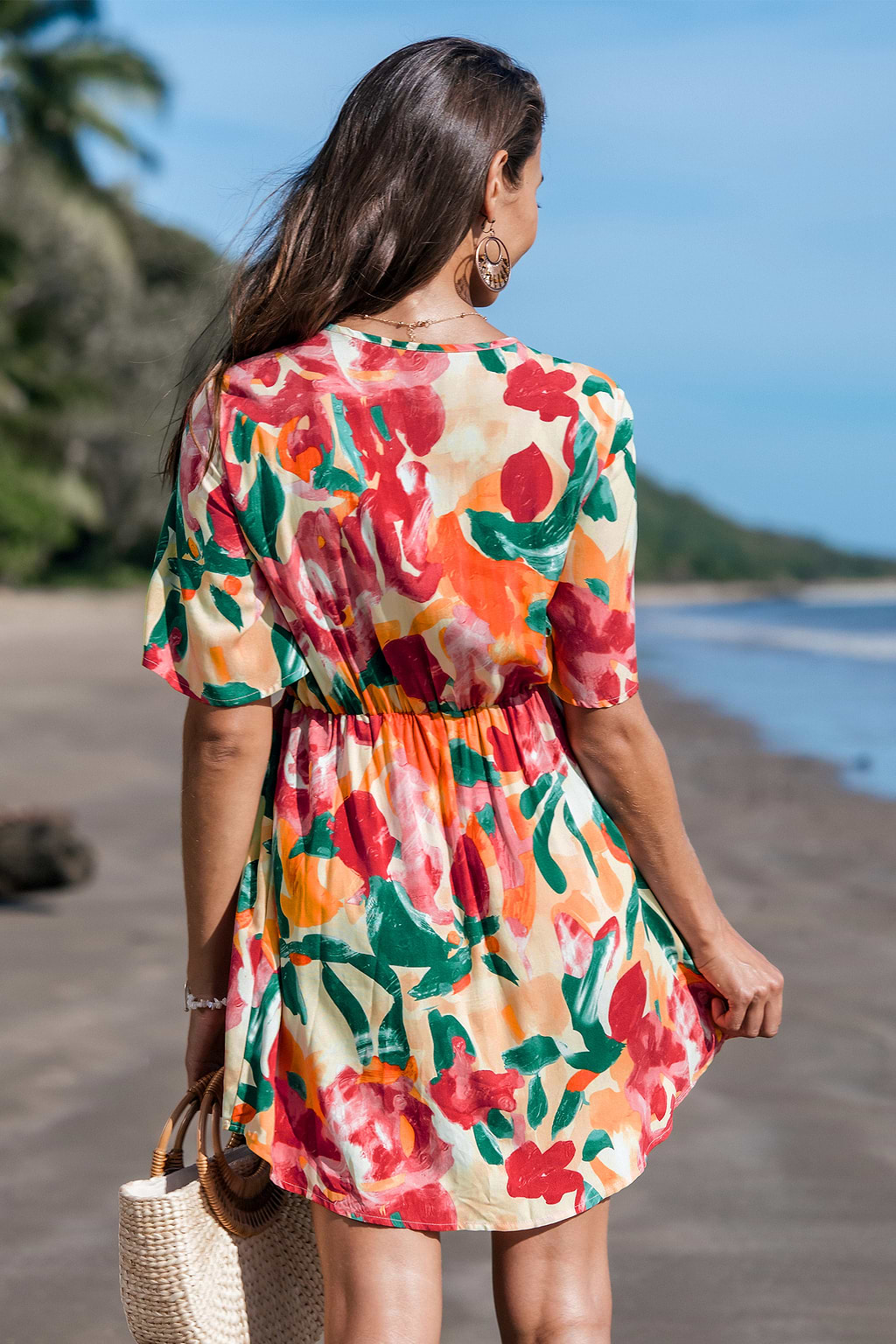 Art of Love Abstract Cover-Up Mini Dress